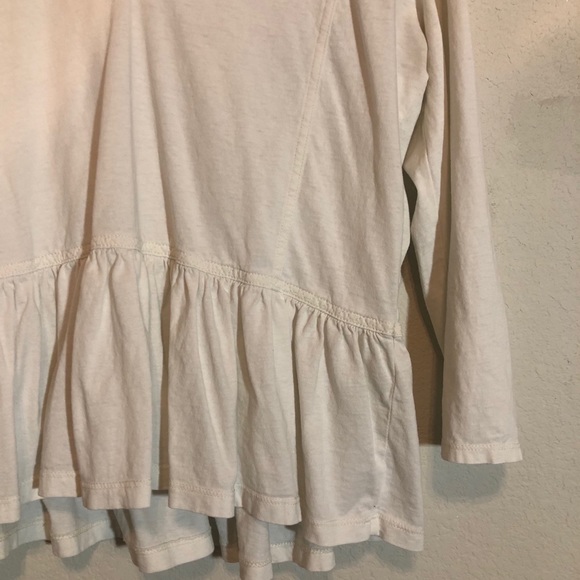 Madewell Peplum Blouse, white flowy top EUC - Picture 4 of 10